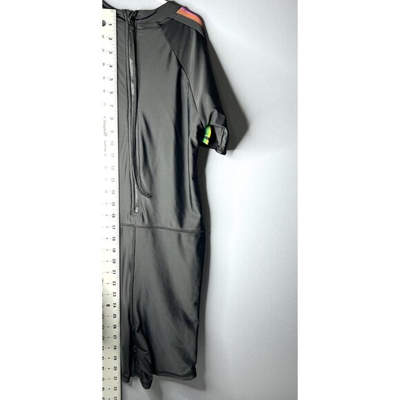 Humankind x Target Swimsuit Small Black Rainbow Pride One-Piece Unisuit - Picture 4 of 16